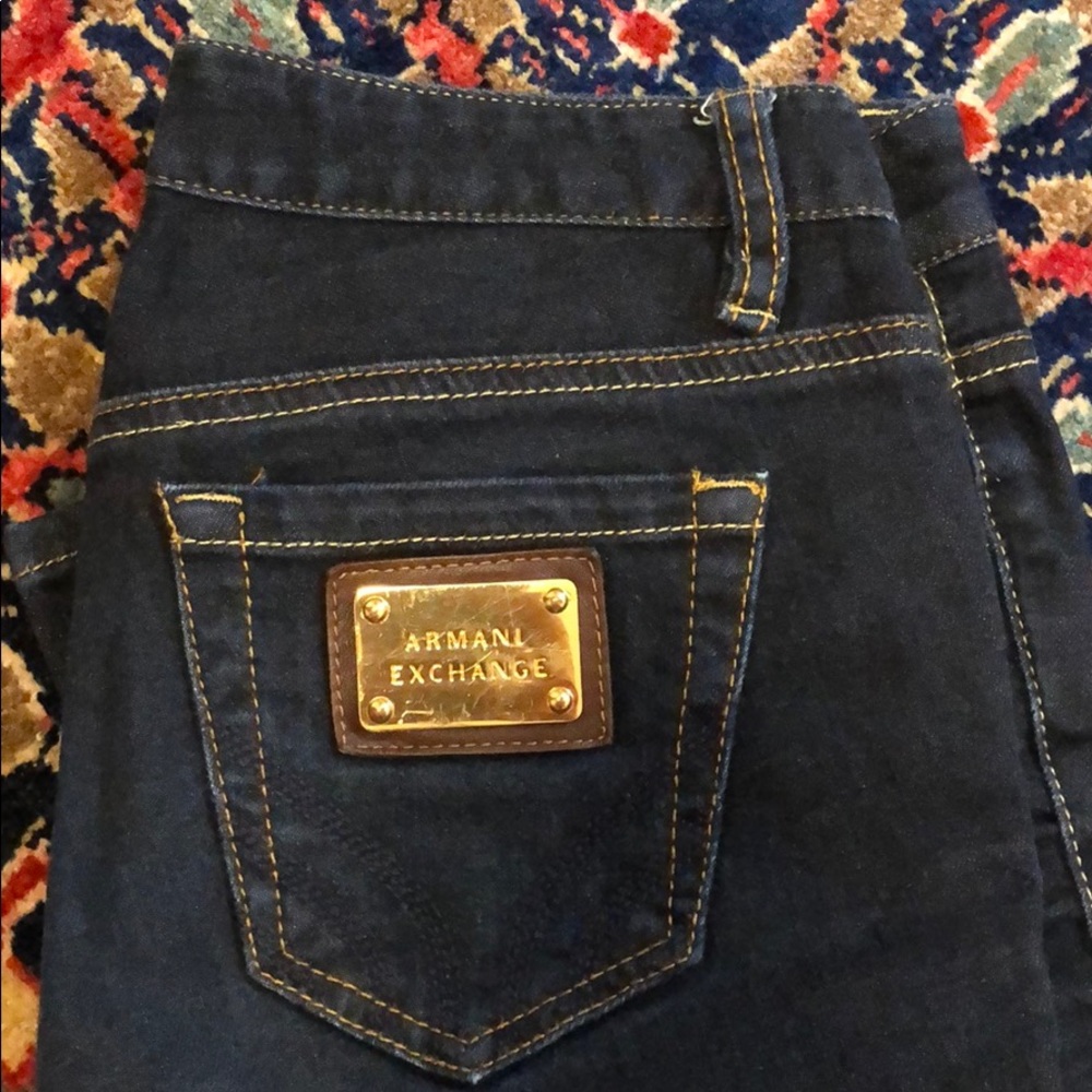 Armani Exchange Boot Cut Jeans indigo color